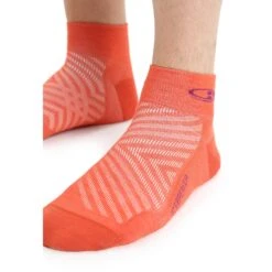 Icebreaker Run+ Ultralight Mini Sokken Heren - Vibrant Earth/Go Berry -Icebreaker icebreaker mens run plus ultralight mini socks vibrant earth go berry 4 1381824