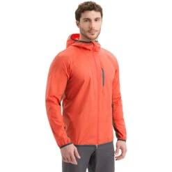 Icebreaker Shell+™ Cotton Windbreaker Heren - Vibrant Earth/Loden -Icebreaker icebreaker mens shell plus cotton windbreaker vibrant earth loden 1 1555163