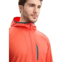 Icebreaker Shell+™ Cotton Windbreaker Heren - Vibrant Earth/Loden -Icebreaker icebreaker mens shell plus cotton windbreaker vibrant earth loden 4 1555166