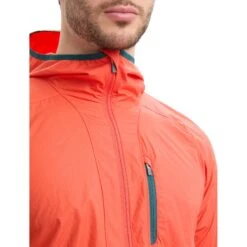Icebreaker Shell+™ Cotton Windbreaker Heren - Vibrant Earth/Loden -Icebreaker icebreaker mens shell plus cotton windbreaker vibrant earth loden 5 1555167