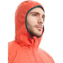 Icebreaker Shell+™ Cotton Windbreaker Heren - Vibrant Earth/Loden -Icebreaker icebreaker mens shell plus cotton windbreaker vibrant earth loden 6 1555168