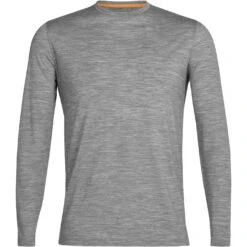 Icebreaker Sphere II Shirt Met Lange Mouwen Heren - Metro Heather -Icebreaker icebreaker mens sphere ii long sleeve tee metro heather 1 1144086
