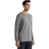 Icebreaker Sphere II Shirt Met Lange Mouwen Heren - Metro Heather -Icebreaker icebreaker mens sphere ii long sleeve tee metro heather 2 1144088