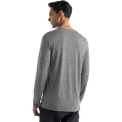 Icebreaker Sphere II Shirt Met Lange Mouwen Heren - Metro Heather -Icebreaker icebreaker mens sphere ii long sleeve tee metro heather 3 1144089
