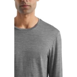 Icebreaker Sphere II Shirt Met Lange Mouwen Heren - Metro Heather -Icebreaker icebreaker mens sphere ii long sleeve tee metro heather 5 1144091