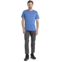 Icebreaker Sphere II T-Shirt Heren - Lazurite HTHR -Icebreaker icebreaker mens sphere ii short sleeve tee lazurite hthr model 5 1498990