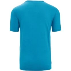 Icebreaker Tech Lite II Cadence Paths T-Shirt Heren - Geo Blue -Icebreaker icebreaker mens tech lite ii cadence paths short sleeve tee geo blue 2 1383886