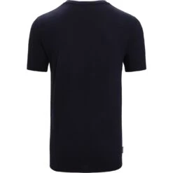 Icebreaker Tech Lite II IB Essential Logo T-Shirt Heren - Midnight Navy -Icebreaker icebreaker mens tech lite ii ib essential logo short sleeve tee midnight navy 2 1382904