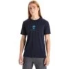 Icebreaker Tech Lite II IB Essential Logo T-Shirt Heren - Midnight Navy