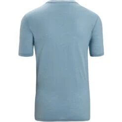 Icebreaker Tech Lite II Icebreaker Earth T-Shirt Heren - Astral Blue -Icebreaker icebreaker mens tech lite ii icebreaker earth short sleeve shirt astral blue 2 1382952