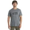 Icebreaker Tech Lite II Natural Shades Logo T-Shirt Heren - Gritstone HTHR -Icebreaker icebreaker mens tech lite ii natural shades logo short sleeve tee gritstone hthr model 1 1499171