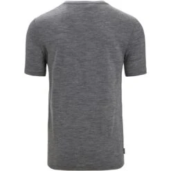 Icebreaker Tech Lite II Nature Sprint T-Shirt Heren - Gritstone Hthr -Icebreaker icebreaker mens tech lite ii nature sprint short sleeve tee gritstone hthr 2 1382987