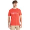 Icebreaker Tech Lite II Nature Sprint T-Shirt Heren - Vibrant Earth -Icebreaker icebreaker mens tech lite ii nature sprint short sleeve tee vibrant earth 3 1382997