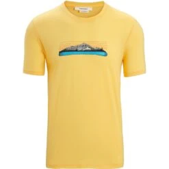 Icebreaker Tech Lite II Ski Fields T-Shirt Heren - Summer -Icebreaker icebreaker mens tech lite ii ski fields short sleeve tee summer 1 1383041