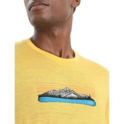 Icebreaker Tech Lite II Ski Fields T-Shirt Heren - Summer -Icebreaker icebreaker mens tech lite ii ski fields short sleeve tee summer 6 1383046