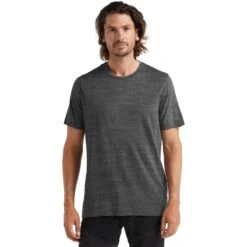 Icebreaker Tech Lite II T-Shirt Heren - Gritstone Hthr