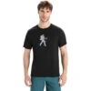 Icebreaker Tech Lite II Trail Hiker T-Shirt Heren - Zwart -Icebreaker icebreaker mens tech lite ii trail hiker short sleeve tee black 1 1458861