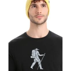 Icebreaker Tech Lite II Trail Hiker T-Shirt Heren - Zwart -Icebreaker icebreaker mens tech lite ii trail hiker short sleeve tee black 4 1458864