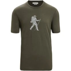 Icebreaker Tech Lite II Trail Hiker T-Shirt Heren - Loden -Icebreaker icebreaker mens tech lite ii trail hiker short sleeve tee loden 1 1383313