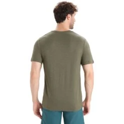 Icebreaker Tech Lite II Trail Hiker T-Shirt Heren - Loden -Icebreaker icebreaker mens tech lite ii trail hiker short sleeve tee loden 2 1458858