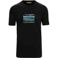 Icebreaker Tech Lite II Trailhead T-Shirt Heren - Zwart -Icebreaker icebreaker mens tech lite ii trailhead t shirt black 1 1382344