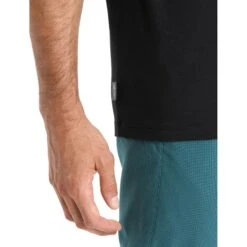 Icebreaker Tech Lite II Trailhead T-Shirt Heren - Zwart -Icebreaker icebreaker mens tech lite ii trailhead t shirt black 7 1382350