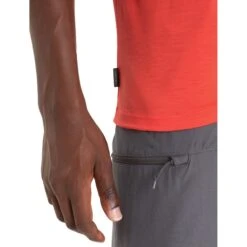 Icebreaker Tech Lite II Trailhead T-Shirt Heren - Vibrant Earth -Icebreaker icebreaker mens tech lite ii trailhead t shirt vibrant earth 7 1382357