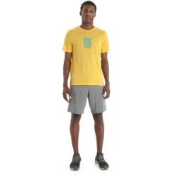 Icebreaker Tech Lite II Wildflower Bloom T-Shirt Heren - Summer -Icebreaker icebreaker mens tech lite ii wildflower bloom short sleeve tee summer 5 1383344