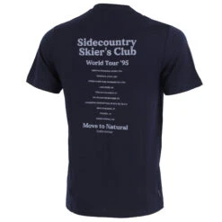 Icebreaker Tech Lite II Sidecountry Skiers Club T-Shirt Heren - Midnight Navy -Icebreaker icebreaker mens tech liteii sidecountry skiers club short sleeve tee midnight navy1 1541387