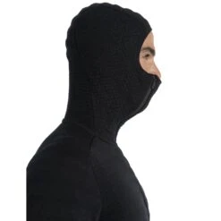 Icebreaker ZoneKnit™ Explore Jas Met Capuchon Heren - Zwart -Icebreaker icebreaker mens zoneknit explore long sleeve zip hoodie black 9 1536284