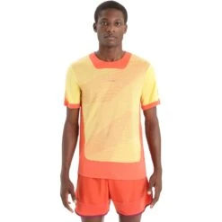 Icebreaker ZoneKnit™ GEODETIC T-Shirt Heren - Summer/Vibrant Earth/AOP