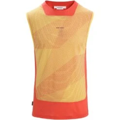 Icebreaker ZoneKnit™ GEODETIC Tanktop Heren - Summer/Vibrant Earth/AOP -Icebreaker icebreaker mens zoneknit geodetic tank summer vibrant earth aop 1 1383522