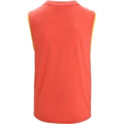 Icebreaker ZoneKnit™ GEODETIC Tanktop Heren - Summer/Vibrant Earth/AOP -Icebreaker icebreaker mens zoneknit geodetic tank summer vibrant earth aop 2 1383523