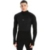 Icebreaker ZoneKnit™ Insulated Hoodie Heren - Zwart -Icebreaker icebreaker mens zoneknit insulated long sleeve hoodie black 2 1265017