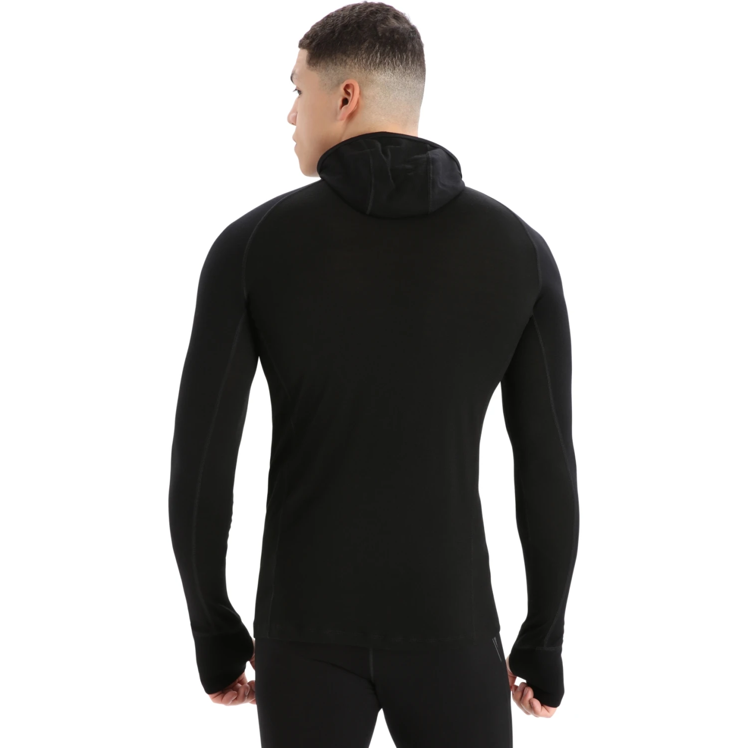 Icebreaker ZoneKnit™ Insulated Hoodie Heren - Zwart 4 Icebreaker ZoneKnit™ Insulated Hoodie Heren - Zwart - Afbeelding 2