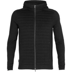Icebreaker ZoneKnit™ Insulated Jas Met Capuchon Heren - Zwart 15 Icebreaker ZoneKnit™ Insulated Jas Met Capuchon Heren - Zwart -Icebreaker icebreaker mens zoneknit insulated zip hoodie black 1 1040628
