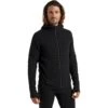 Icebreaker ZoneKnit™ Insulated Jas Met Capuchon Heren - Zwart -Icebreaker icebreaker mens zoneknit insulated zip hoodie black 2 1040629