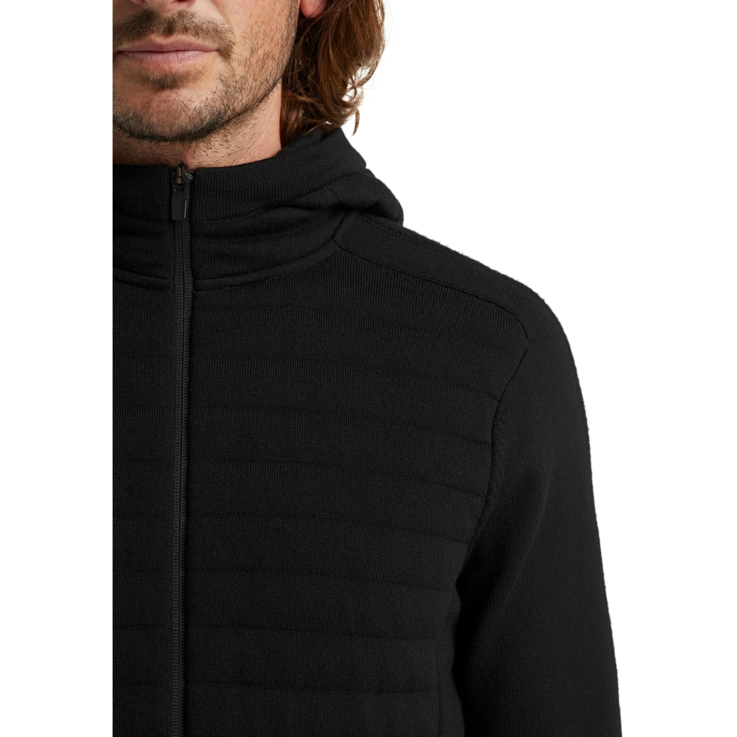 Icebreaker ZoneKnit™ Insulated Jas Met Capuchon Heren - Zwart 7 Icebreaker ZoneKnit™ Insulated Jas Met Capuchon Heren - Zwart - Afbeelding 5