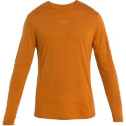 Icebreaker ZoneKnit™ Shirt Met Lange Mouwen Heren - Earth -Icebreaker icebreaker mens zoneknit long sleeve tee earth 1 1487365