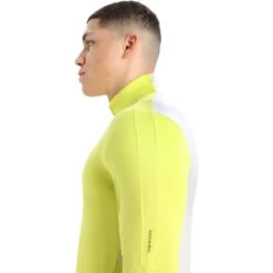 Icebreaker ZoneKnit™ Jas Heren - Shine/Ether -Icebreaker icebreaker mens zoneknit long sleeve zip jacket shine ether 4 1265393