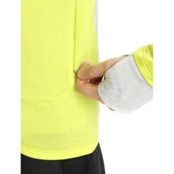 Icebreaker ZoneKnit™ Jas Heren - Shine/Ether -Icebreaker icebreaker mens zoneknit long sleeve zip jacket shine ether 6 1265395