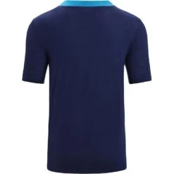 Icebreaker ZoneKnit™ T-Shirt Heren - Geo Blue/Royal Navy -Icebreaker icebreaker mens zoneknit short sleeve tee geo blue royal navy 2 1383423