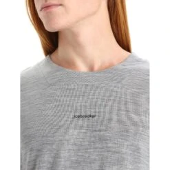 Icebreaker ZoneKnit™ T-Shirt Heren - Metro Hthr -Icebreaker icebreaker mens zoneknit short sleeve tee metro hthr 4 1458911