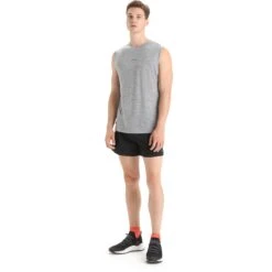 Icebreaker ZoneKnit™ Tanktop Heren - Metro Hthr -Icebreaker icebreaker mens zoneknit tank metro hthr 5 1382427