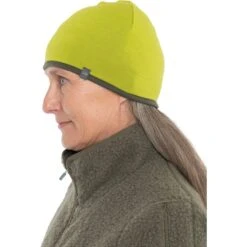 Icebreaker Pocket Omkeerbare Muts - Bio Lime/Loden -Icebreaker icebreaker pocket hat bio lime loden 3 1542045