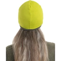 Icebreaker Pocket Omkeerbare Muts - Bio Lime/Loden -Icebreaker icebreaker pocket hat bio lime loden 4 1542044