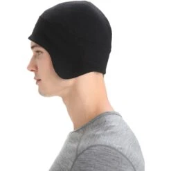 Icebreaker Quantum Beanie - Zwart -Icebreaker icebreaker quantum beanie black 4 1487875