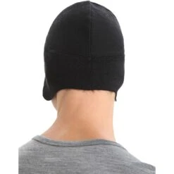 Icebreaker Quantum Beanie - Zwart -Icebreaker icebreaker quantum beanie black 5 1487876