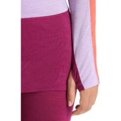 Icebreaker 125 ZoneKnit™ Crewe Shirt Met Lange Mouwen Dames - Purple Gaze/Go Berry -Icebreaker icebreaker womens 125 zoneknit long sleeve crewe purple gaze go berry 8 1385375