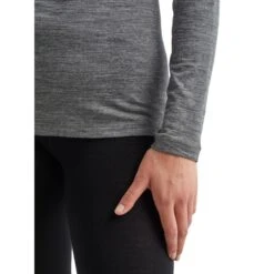 Icebreaker 200 Oasis Crewe Shirt Met Lange Mouwen Dames - Gritstone HTHR -Icebreaker icebreaker womens 200 oasis crewe long sleeve shirt gritstone hthr 7 1459216